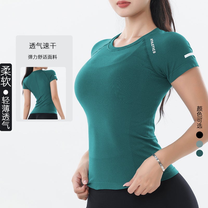 Women's Seamless Quick-Dry Sports T-Shirt - Image 2