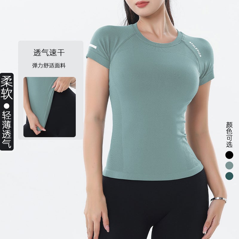 Women's Seamless Quick-Dry Sports T-Shirt - Image 3
