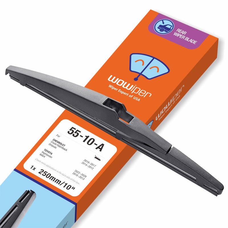 WOWIPER OEM 10 Inch Rear Wiper Blade Replacement for Toyota RAV4 2018 2017 2016 2015 2014 2013 Highlander 20222020 Jeep Compass 20212018 Superior AllSeasons Windshield Wiper Blade10A