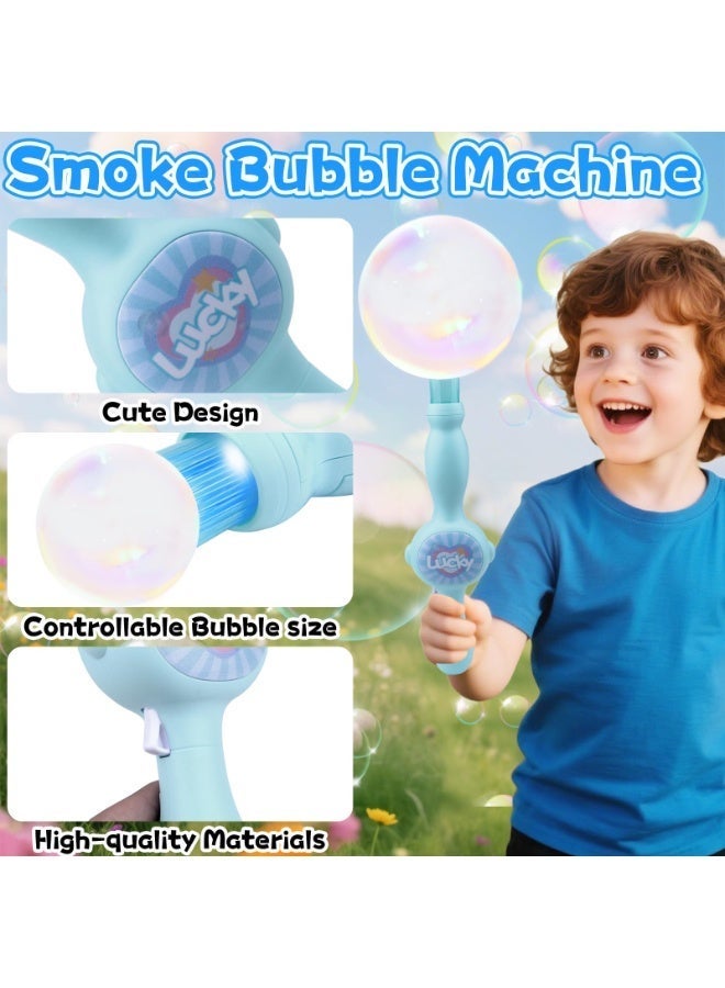 Colourful Smoke Bubble Machine, Magic Interactive Mist Bubble Machines for Party, Elastic Bubble Mist Stick, Rechargeable Bath Bubble Toy, for Girl Boy Kid Party Outdoor Indoor - Image 3