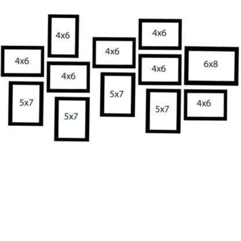CDM Wall Wood MDF Photo Frame , Black, (Pack of 12) - Image 3