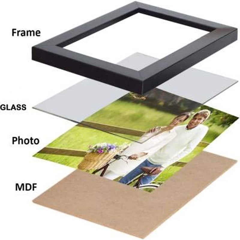 CDM Wall Wood MDF Photo Frame , Black, (Pack of 12) - Image 4