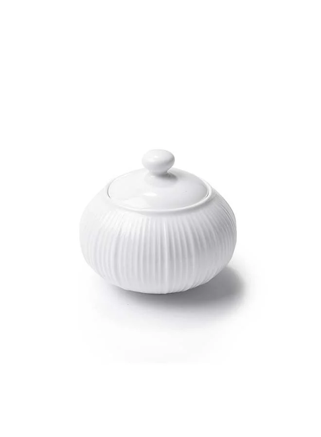 فيسمان Sugar Bowl Porcelain Sweetener Dispenser For Tea and Coffee, Durable, Storage Tank For Salt, Pepper And Spices, Seasoning Pot 250ml