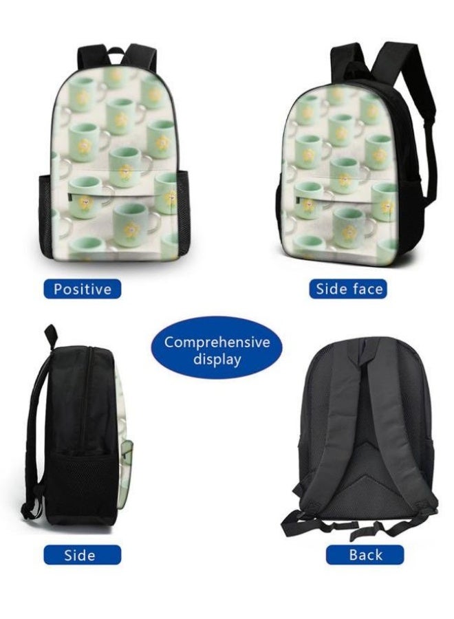 Bright Li Fire Unlock the new fashion of childish fun! Three-piece set of bags, cartoon elements for children and teenagers (students, children, friends' outings, mountain climbing, schooling, etc. can be used) - 70 - Image 3