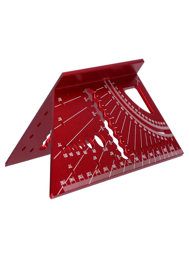 Hyuduo Woodworking Square Size Measure Ruler, Aluminum Alloy Clear Laser Engraving Size 3D Mitre 45 90 Degree Angle Measuring Tool - Image 2