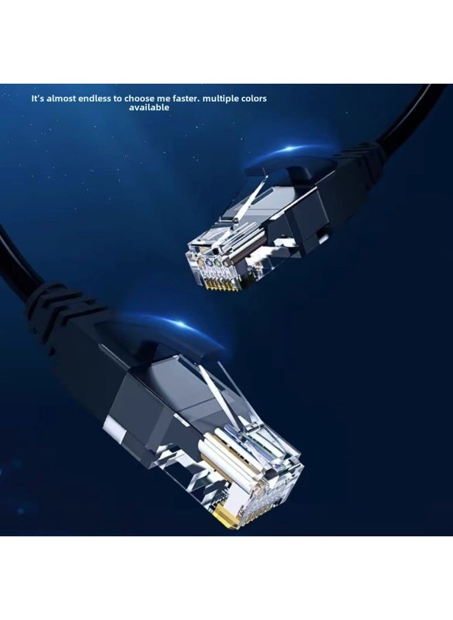 Generic Household Gigabit Category 6 Network Cable Manufacturers RJ45 Interface Finished Indoor And Outdoor Copper-clad Aluminum Cat6 Computer Jumper-Color:Black-Cord Length:50m  - Image 4