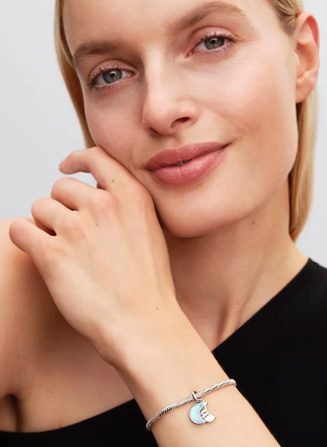 PANDORA Crescent Moon Double Dangle Charm