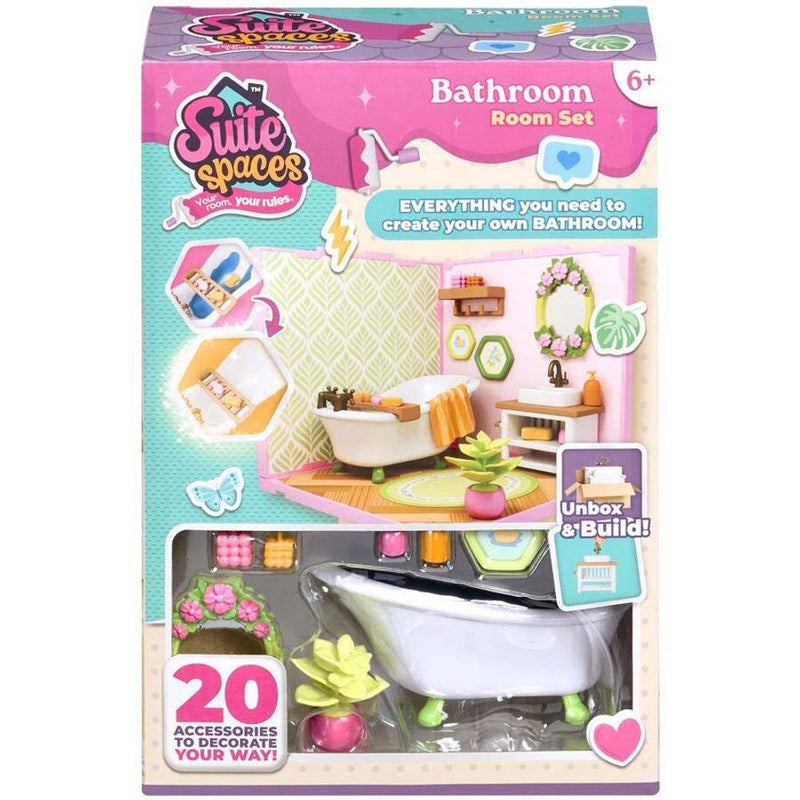 Suite Spaces Unbox & Build Bathroom Room Set (20 Accessories) - Image 1