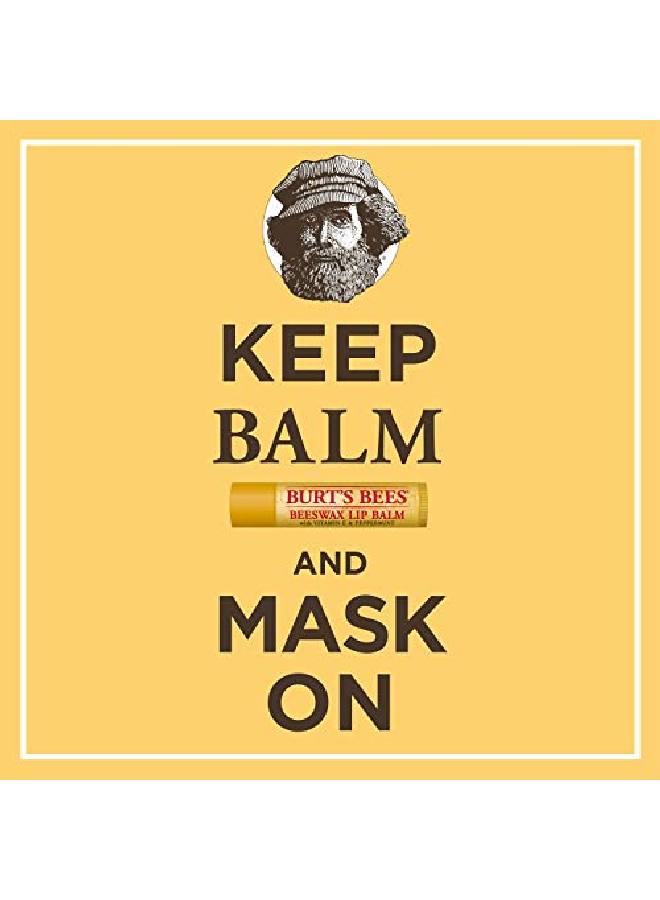 Burt's Bees 100% Natural Origin Moisturizing Lip Balm Original Beeswax With Vitamin E u0026 Peppermint Oil 1 Tube - Image 5