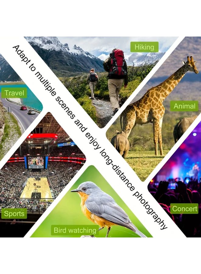 عدسة تليفوتو 36x للهواتف الذكية باللون الأسود مصنوعة من مادة مطاطية متينة متوافقة مع آيفون وشاومي - Image 5