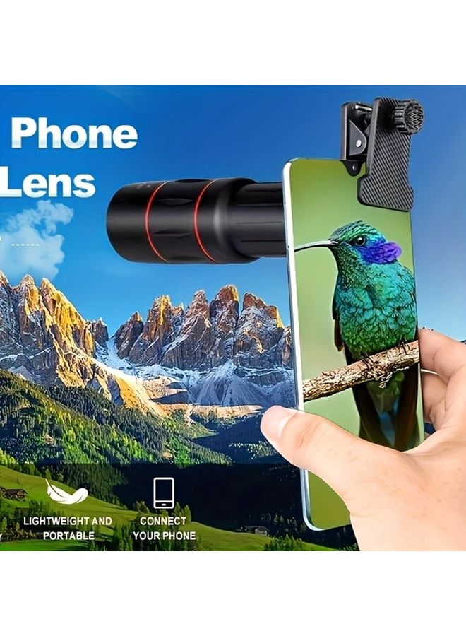 عدسة تليفوتو 36x للهواتف الذكية باللون الأسود مصنوعة من مادة مطاطية متينة متوافقة مع آيفون وشاومي - Image 4