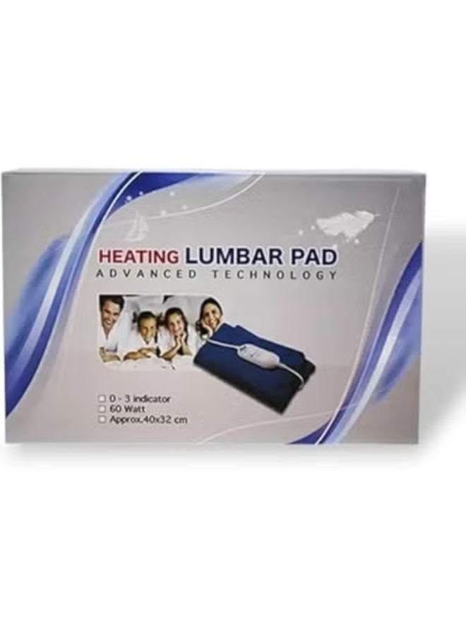 وسادة تدفئة قطنية كهربائية بقدرة 60 وات، مقاس 40 × 32 سم مع مؤشر تحكم بـ 3 مستويات للحرارة - Image 1