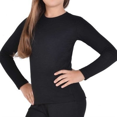 Tutku 0836 Girls Thermal Undershirt Black  - Image 2