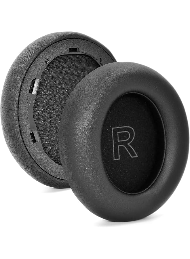 erorex Replacement Earpads Cushions For Soundcore Headphones Q30 And Q35 Life Q30 Earpads Ear Cushions With Protein Leather Skin And Memory Foam Black  - Image 1