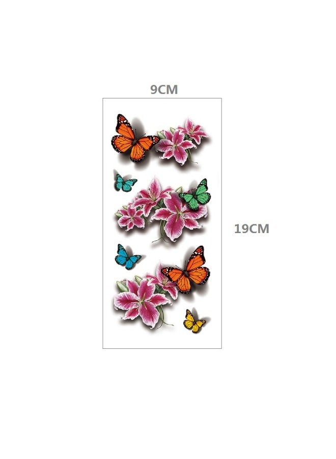 3-Piece Temporary Tattoo Sticker   for Women Body Arm Art Fake Waterproof Tattoo Arm Hand Chest Shoulder Tattoo - Image 2