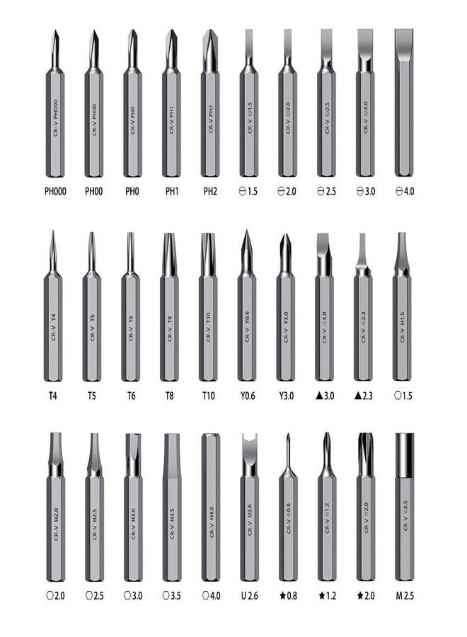 AMIQUS 32 in 1 Interchangeble Multipurpose Mini Screwdriver Set Magnetic Slot Wrench Bits Repair Tools Kit Set Combination For Home Appliance, Laptop, Mobile, Computer - Image 4