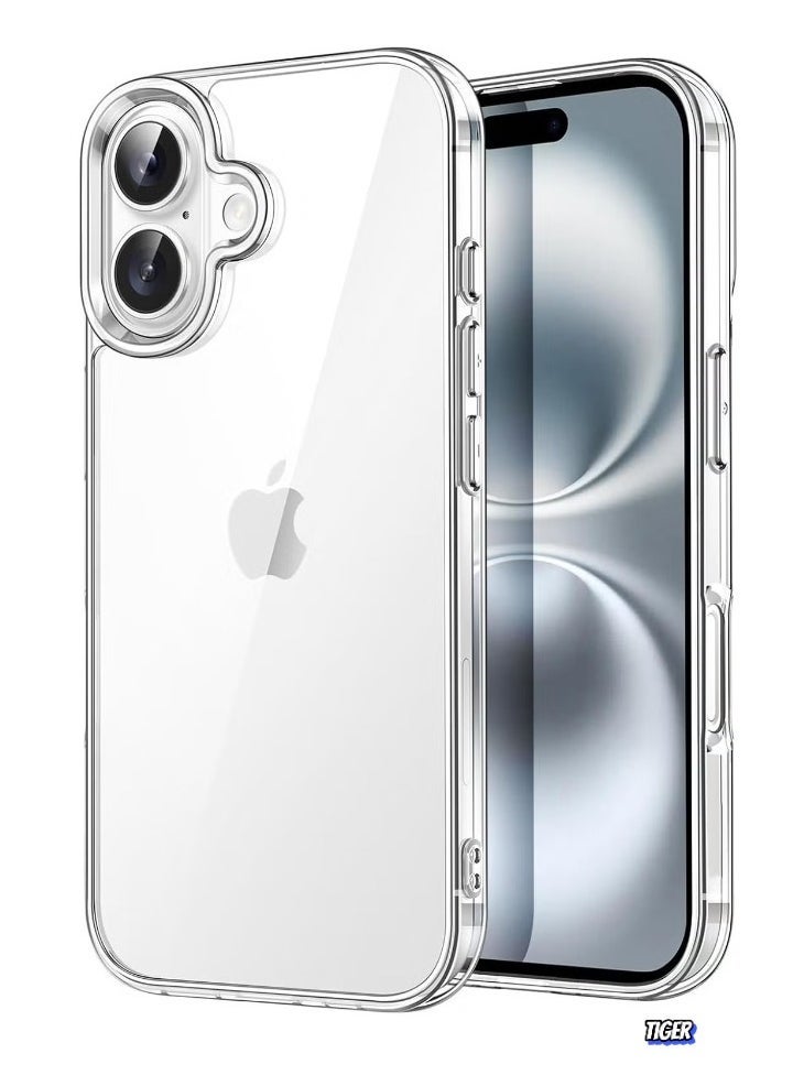JAJEEK Phone 16 Cover – Crystal Clear Case, 6.1-Inch, Anti-Yellowing Soft Back, Slim Shockproof TPU, Anti-Scratch, Wireless Charging Compatible - Image 1