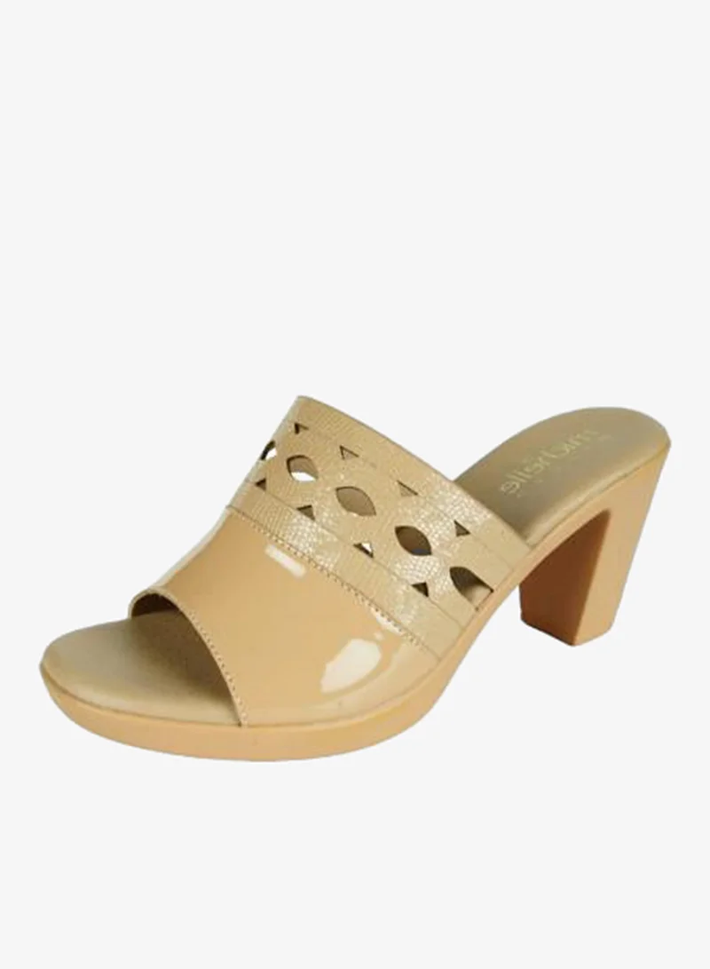 Michelle Morgan Beige 092-2769 Michelle Morgan Ladies Fashion Heeled Sandals 314RJ994 Beige for Women | Best Price UAE