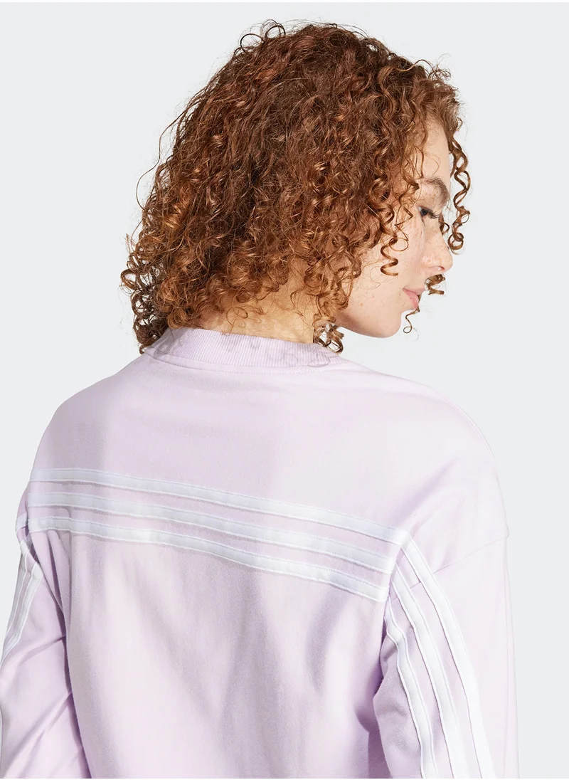 Adidas Future Icon 3 Stripe T-Shirt