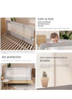 DMG TECH DMG Toddler Bed Rails for Crib, Foldable Bed Rail for Toddlers, Baby Crib Guard Bumper, Adjustable Height and Fall Protection Mesh Guardrails, Kids Safe Bed Side Rail for Full Size Bed (180cm)  - Image 4