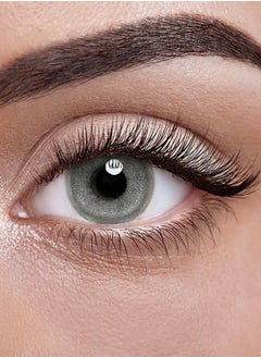 Unibling Jelly Grey Yearly Colored Unisex Cosmetic Contact Lenses, Enlargement Collection  - Image 4