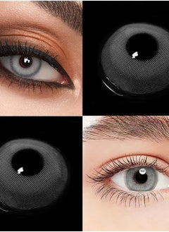 Unibling Jelly Grey Yearly Colored Unisex Cosmetic Contact Lenses, Enlargement Collection  - Image 5