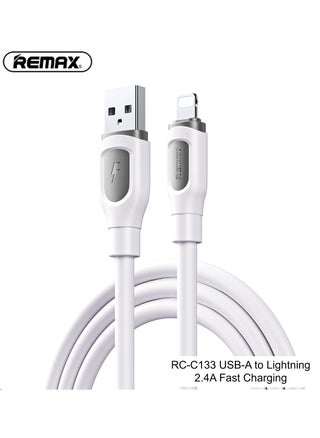 USB-A to Lightning, White, 1M