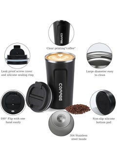 510ml Travel Coffee Mug,Insulated Coffee Mug to Go,Coffee Tumbler,Reusable with Seal Lid Thermos Cup Stay Hot or Cold for Hours - pzsku/Z9C6733EE45EAF9D5B12EZ/45/_/1734524360/c260702a-63b6-4b82-b1f4-d7d514acc32d