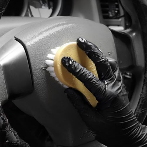 JSCARLIFE Deep Scrub Cleaning Brush Soft bristles Heavy Duty Scrub Brush with Soft Handle Household Scrub Brush for Cleaning Upholstery, Car Interior Cleaning, Furniture, Couch, Sofa etc - Image 3