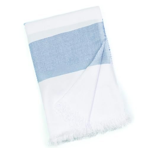 HABER 100% Bamboo Bath Towel (150 x 75 cm) – Ultra-Absorbent, 3X Softer Than Cotton, Quick Dry & Lightweight Large Eco-Friendly Towel for Bath, Gym & Travel – Azure Pack of 1 - Image 1