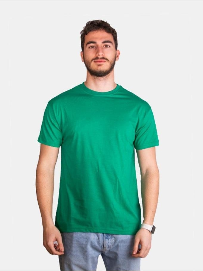 Çapıt Çapit Unisex 100% Cotton Standard Cut Zero Collar Short Sleeve Red T-Shirt  - Image 1