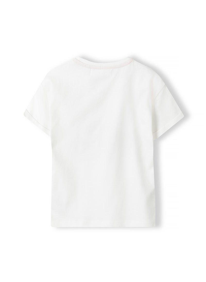 MINOTI Kids Girls Short Sleeve T-Shirt with Print  - Image 2