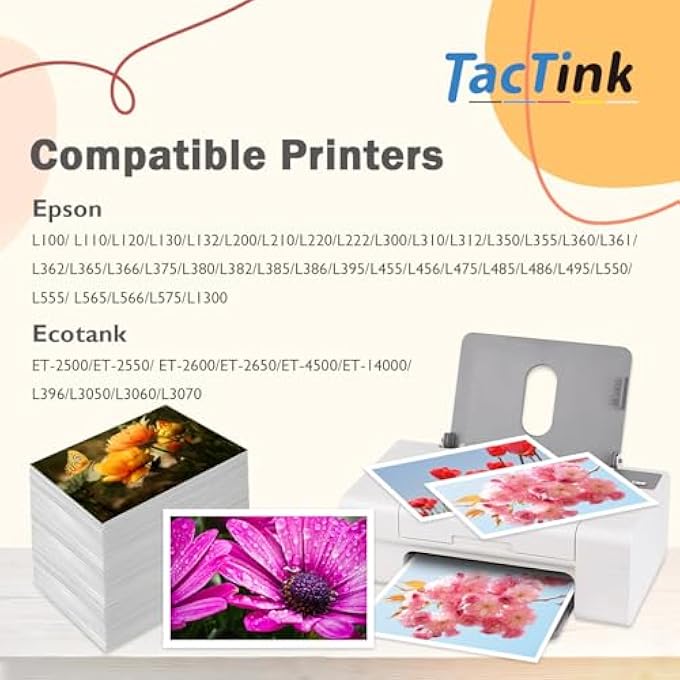 6641 INK BOTTLE FOR EPSON FOR ET-2500 ET-2550 ET-2600 ET-2650 ET-3600 ET-4500 ET-4550 ET-14000 ET-16500 L396 L3050 L3060 L3070 L100 L110 L120 L130 L132 L200 L210 L220 L222 L300 - Image 2
