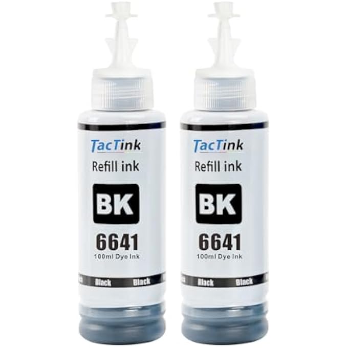 6641 INK BOTTLE FOR EPSON FOR ET-2500 ET-2550 ET-2600 ET-2650 ET-3600 ET-4500 ET-4550 ET-14000 ET-16500 L396 L3050 L3060 L3070 L100 L110 L120 L130 L132 L200 L210 L220 L222 L300 - Image 1