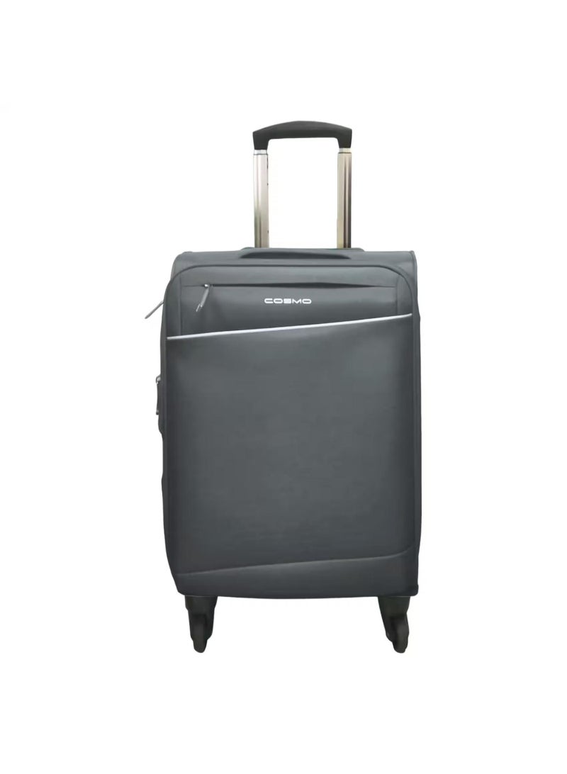 Cosmo Nova 4 Wheel Soft Trolley, 65 cm, Grey