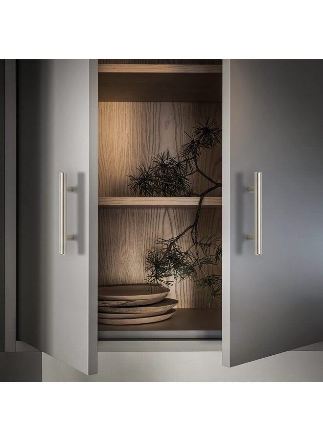 10 قطع من مقابض أدراج المطبخ المصنوعة من الفولاذ المقاوم للصدأ والنيكل المصقول، مقابض خزانة بفتحة مركزية 3 بوصات و5 بوصات فضية - Image 4