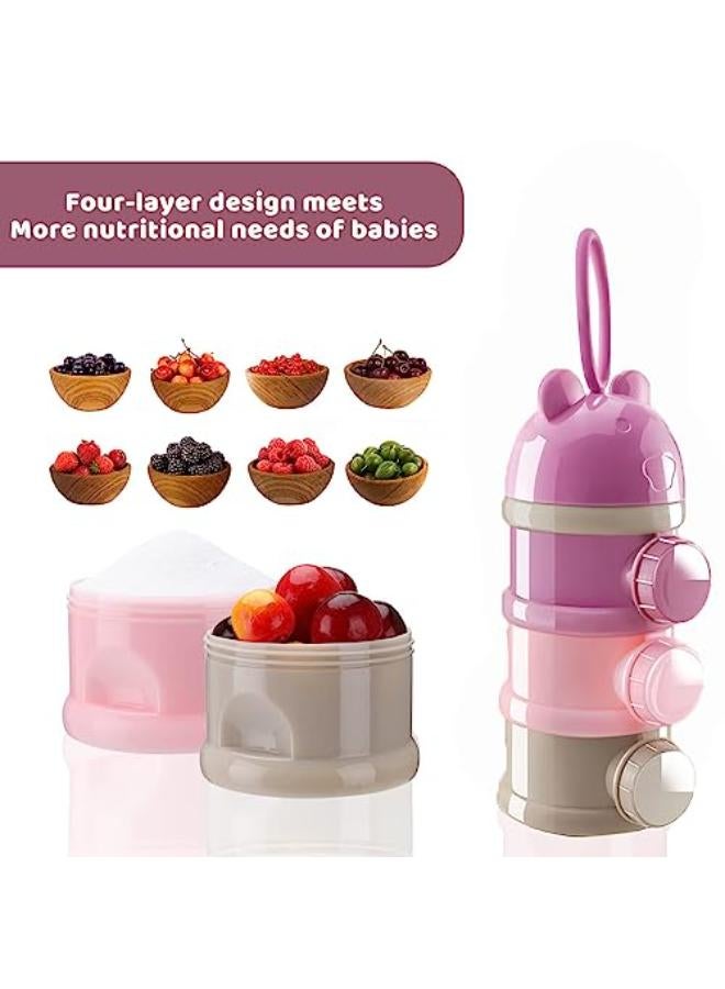 حاوية مسحوق حليب الأطفال القابلة للتكديس بأربع طبقات - Image 2