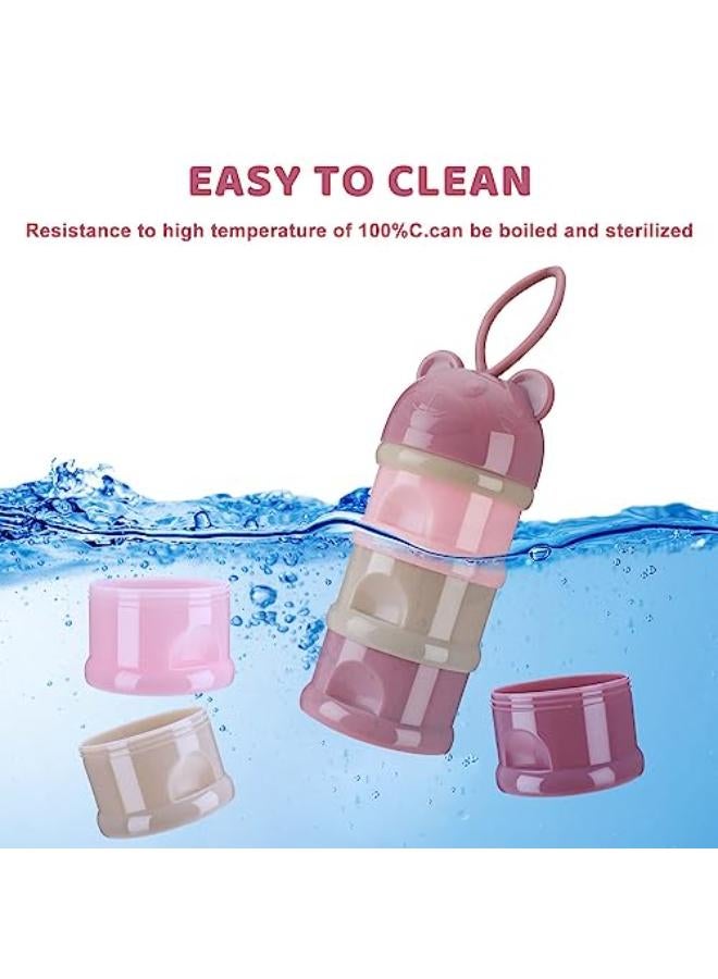 حاوية مسحوق حليب الأطفال القابلة للتكديس بأربع طبقات - Image 3