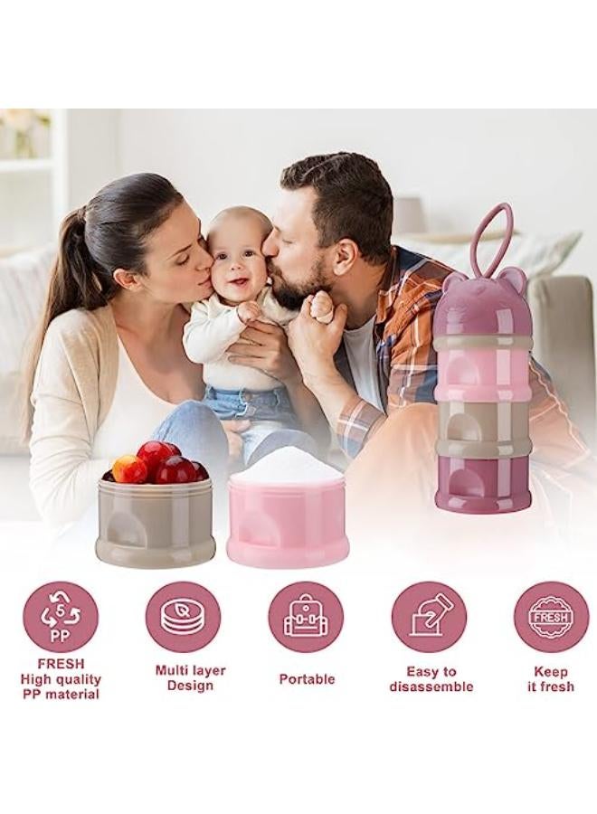 حاوية مسحوق حليب الأطفال القابلة للتكديس بأربع طبقات - Image 4