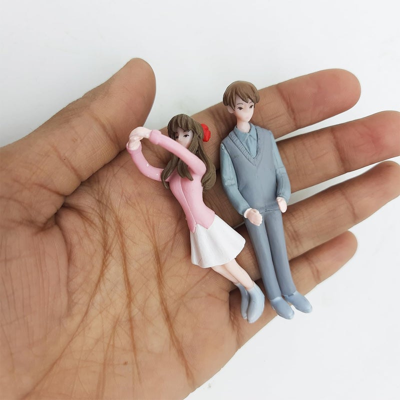 ascension 1 Set Romantic Couples Gift for Girlfriend Boyfriend Figurines and Valentine Decoration Items Showpiece for Valentines Gifts Miniature Set for Living Room Bed Room - Image 4