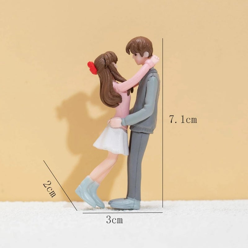 ascension 1 Set Romantic Couples Gift for Girlfriend Boyfriend Figurines and Valentine Decoration Items Showpiece for Valentines Gifts Miniature Set for Living Room Bed Room - Image 5