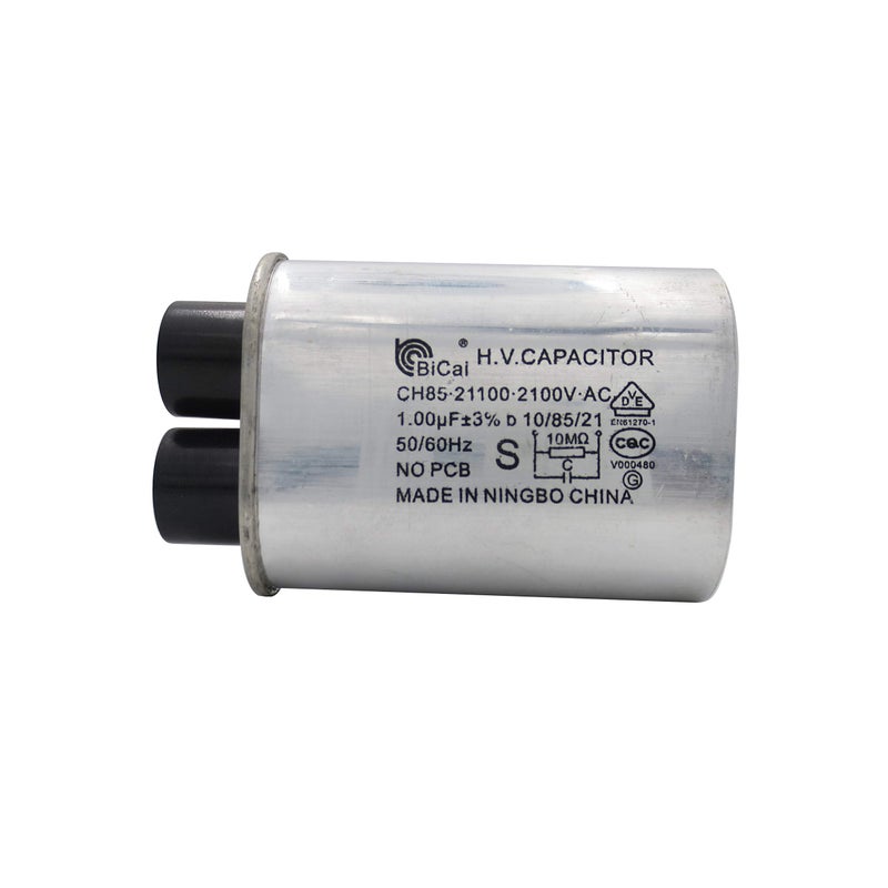 METER STAR 0CZZW1H004B CQC Universal Household Microwave High Voltage Capacitor 1.00uf ch85 21100 2100V AC H.V.Capacitor 10/85/21 50/60Hz NO PCB (3/16 Pin) - Image 5