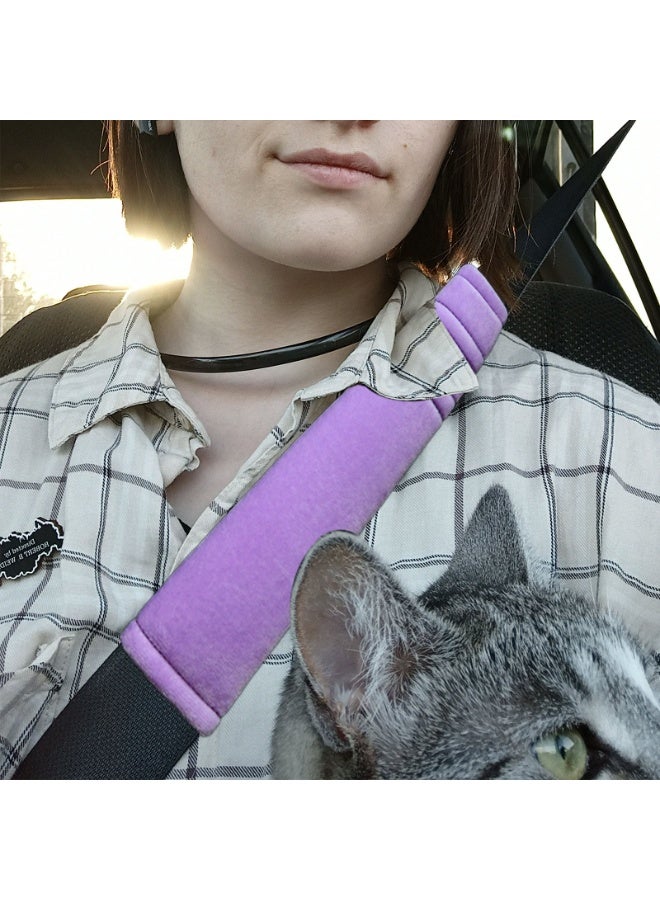 حامي كتف حزام الأمان العالمي ， واقي كتف حزام الأمان الناعم للغاية والمسمك لحزام الأمان في السيارة ， مجموعة من 2 - Image 3