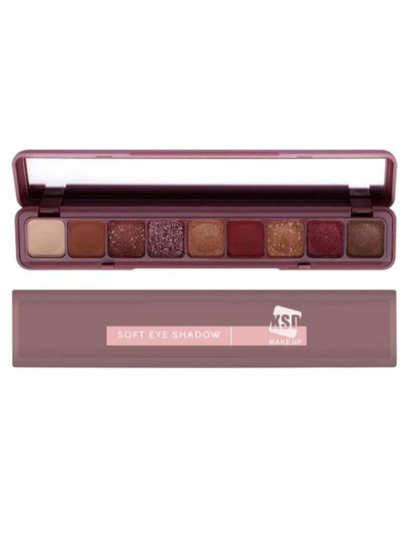 Soft brown Eyeshadow Palette 9 Colour