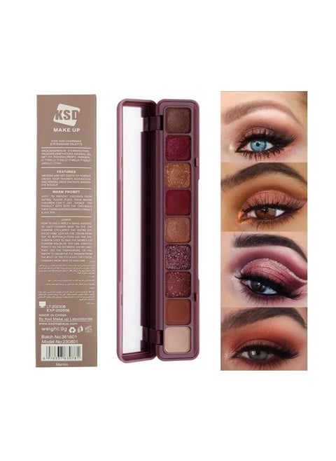 Soft brown Eyeshadow Palette 9 Colour