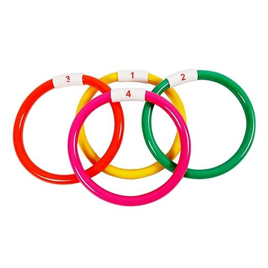 FITFIX® Swimming Pool Diving Toy Set for Kids & Adults – Floating Egg Flips, Diving Discs, Stick & Sinker Rings | Underwater Dive Training Game | Durable Multicolor Pool Toys | Made in India - Image 4