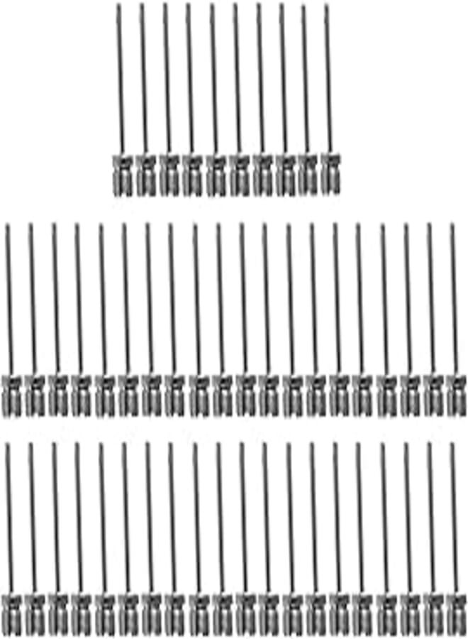 Ball Pump Inflation Needle - Stainless Steel Air Pump Needles with - Ideal for Blowing Up Football, Basketball, Volleyball, and All Other Sports Balls - 50 Pcs