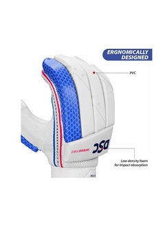 DSC Intense Force Cricket Batting Glove (Colour: White, Size: Youth) | Closure Type: Hook and Loop | For Right-Hand batsman | Cricket Batting Glove for Protection  - Image 2