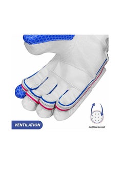 DSC Intense Force Cricket Batting Glove (Colour: White, Size: Youth) | Closure Type: Hook and Loop | For Right-Hand batsman | Cricket Batting Glove for Protection  - Image 4