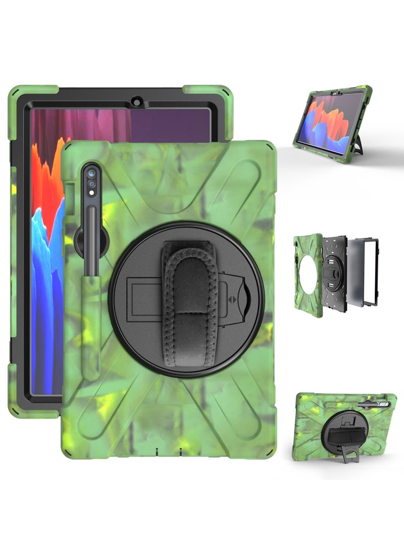 روك بو جراب لهاتف Samsung Galaxy Tab S10 Lite 5G مقاس 10.9 بوصة 2025/S10FE مقاس 10.9 بوصة 2025/S9FE مقاس 10.9 بوصة وS9 مقاس 11 بوصة جراب 2023/Tab S8 مقاس 11 بوصة 2022/Tab S7 مقاس 11 بوصة 2020 جراب سيليكون مع مقبض دوار 360 درجة وحامل قلم S - Image 1